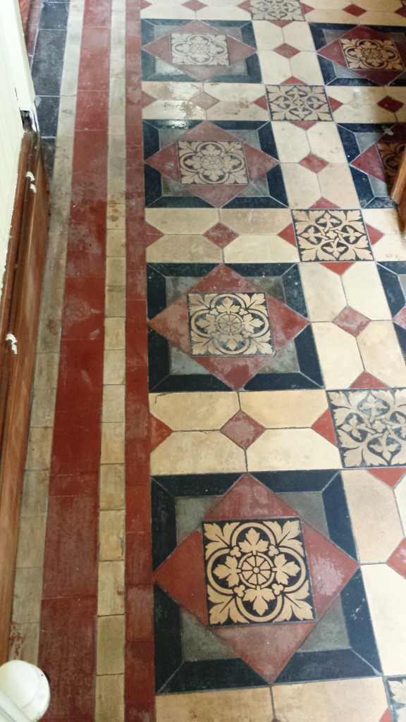 Victorian Floor Before Cleaning in Cardiff