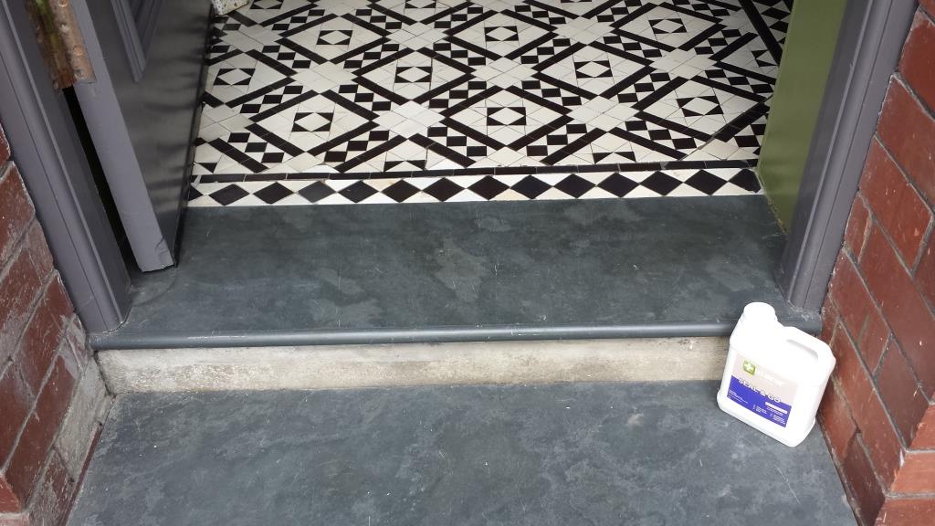 White Victorian Floor Tiles Penarth After