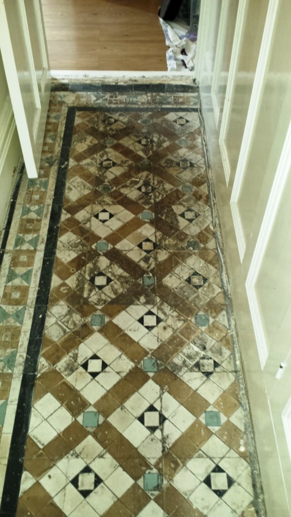 Victorian Tiled Floor Renovation Port Talbot Before