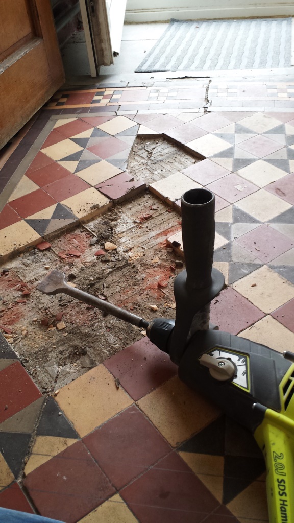 Victorian Tiled Floor Pontcana Starting Repairs