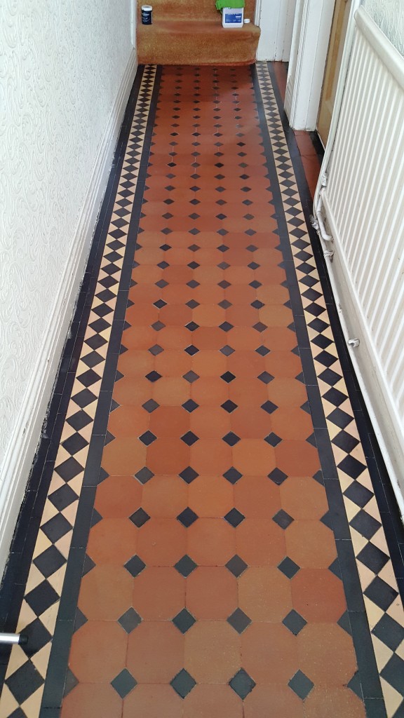 Victorian Tiled Hallway in Cardiff After Restoration