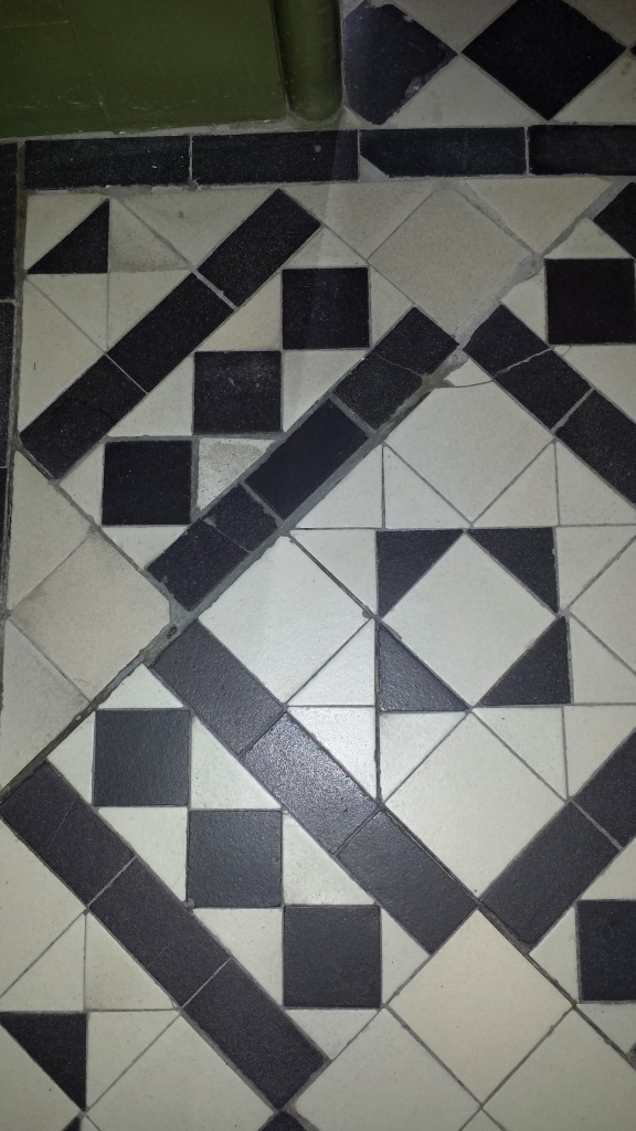 White Victorian Floor Tiles Penarth After