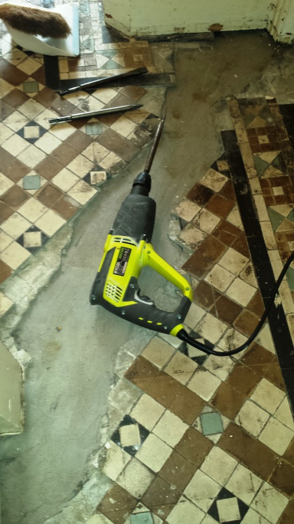 Victorian Tiled Floor Renovation Port Talbot During