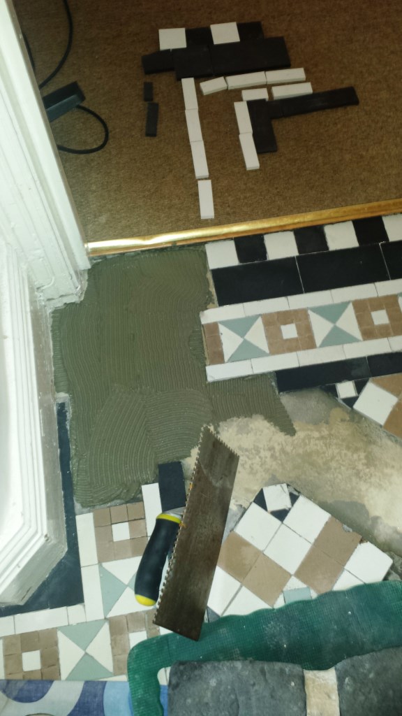 Victorian Tiled Floor Renovation Port Talbot Before