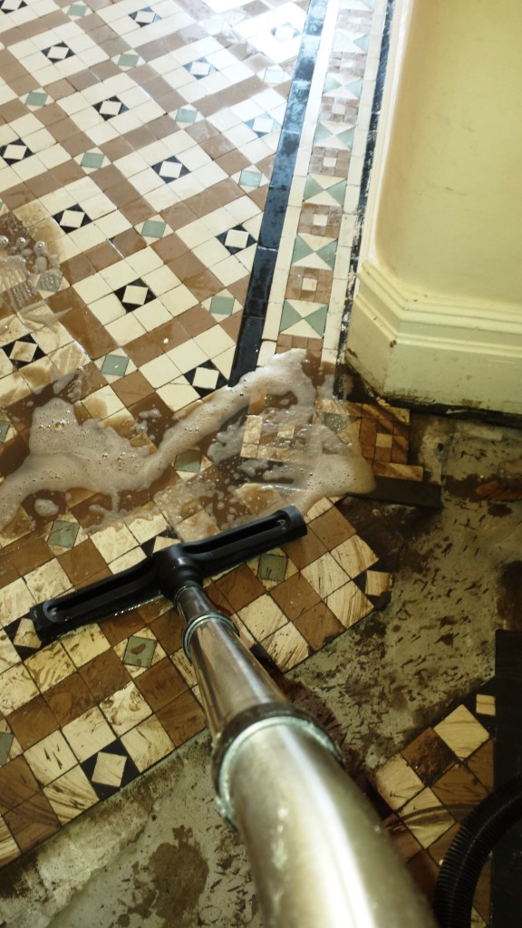 Victorian Tiled Floor Renovation Port Talbot During