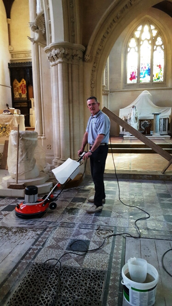 St Marys Church Bath During Fire Restoration