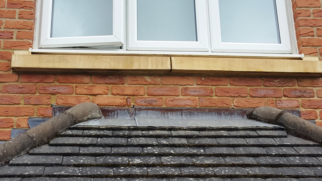 Bathstone window cill after cleaning Cardiff