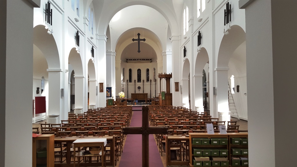 Marble Church Floor During Renovation Ely