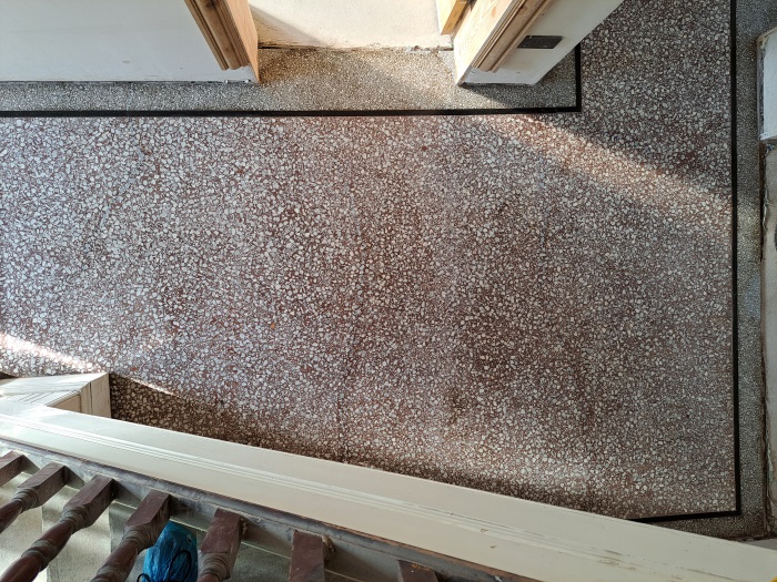 Terrazzo Floor During Restoration Cardiff