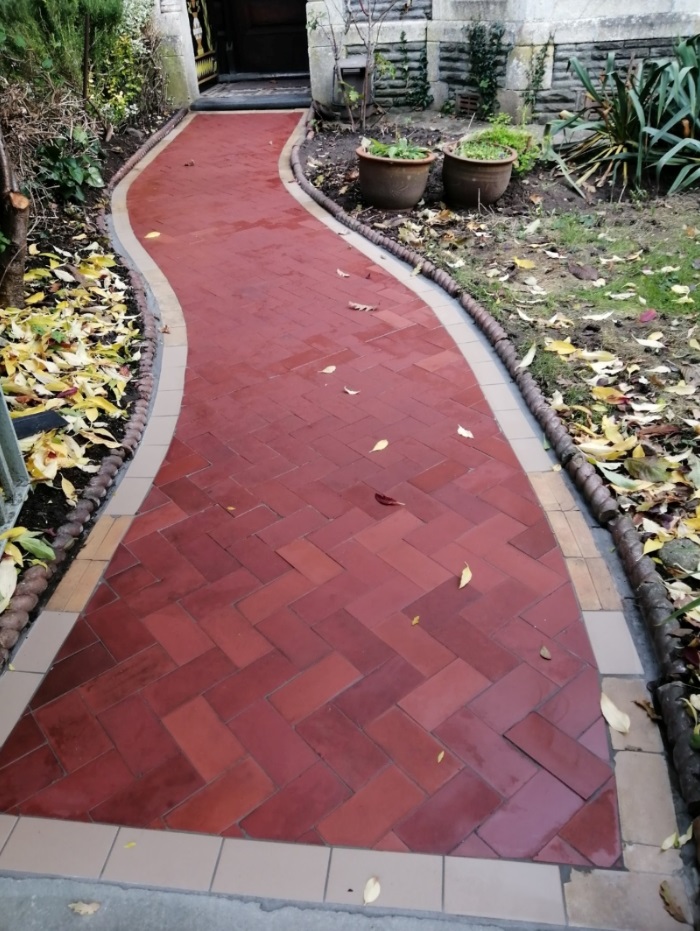 Tiled Pathway After Restoration Pontcanna Cardiff