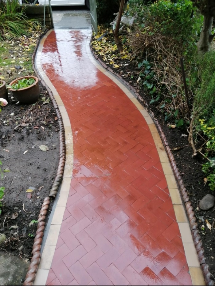 Tiled Pathway After Restoration Pontcanna Cardiff