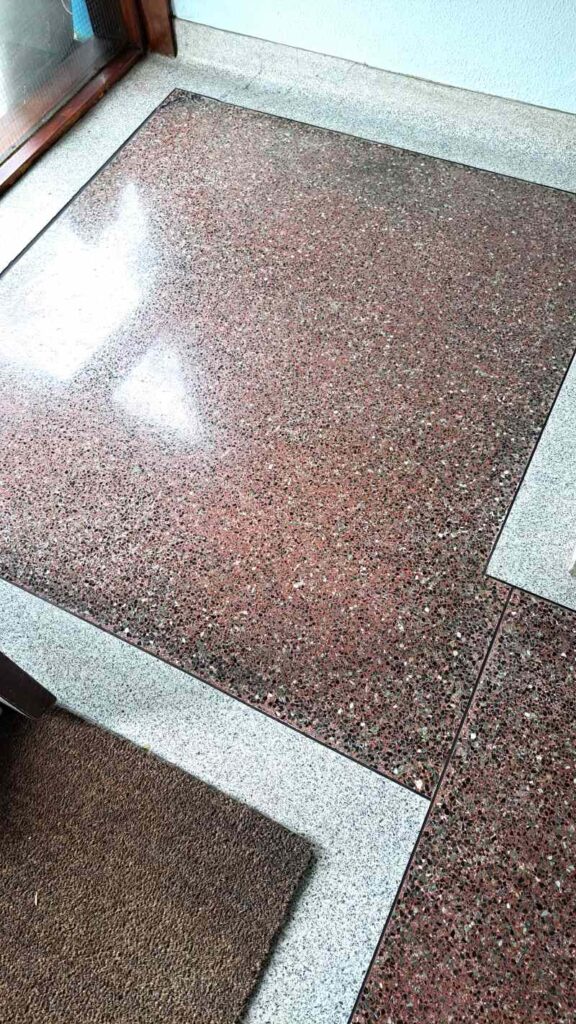 Terrazzo Floor After Restoration Penarth