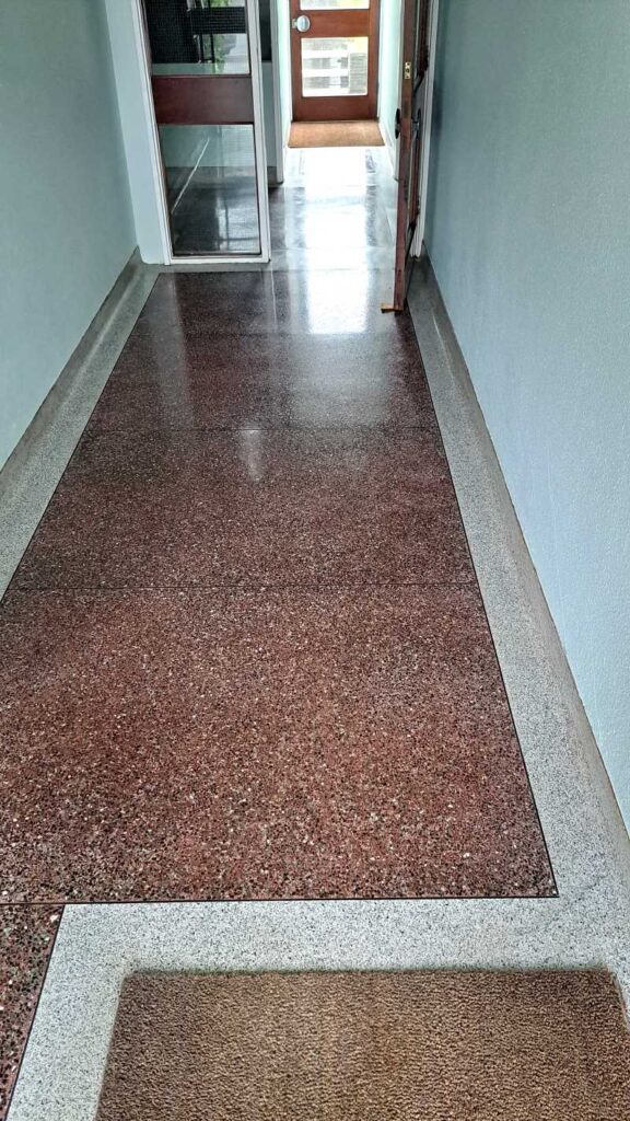 Terrazzo Floor After Restoration Penarth