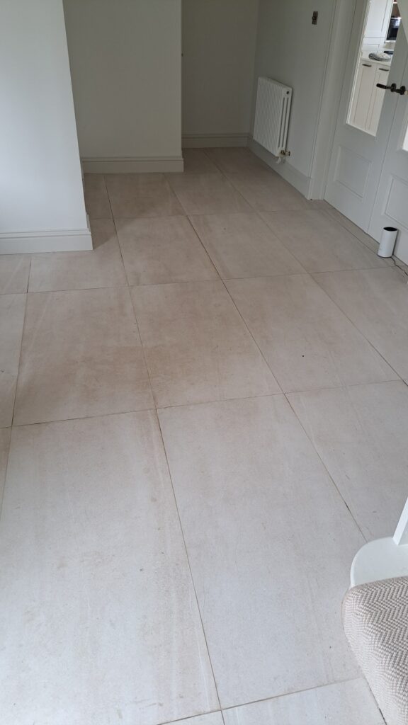 Non-Slip Porcelain Tiled Hallway Floor Tiles Before Cleaning Cowbridge Non-Slip Porcelain Tiled Hallway Floor Tiles Before Cleaning Cowbridge